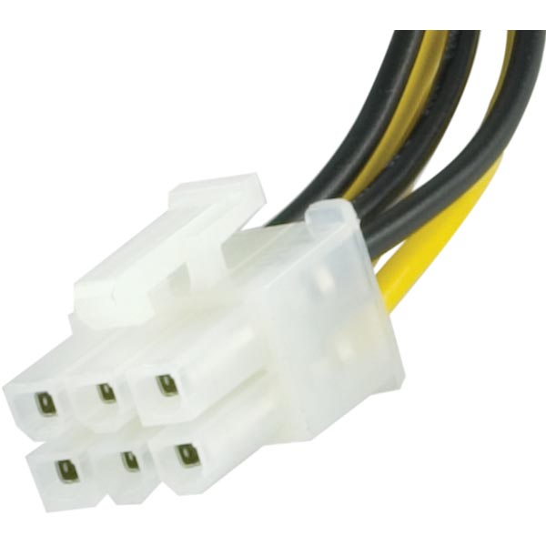 PCI-Express adapterkabel 6-pin till 2xMolex 25cm @ electrokit