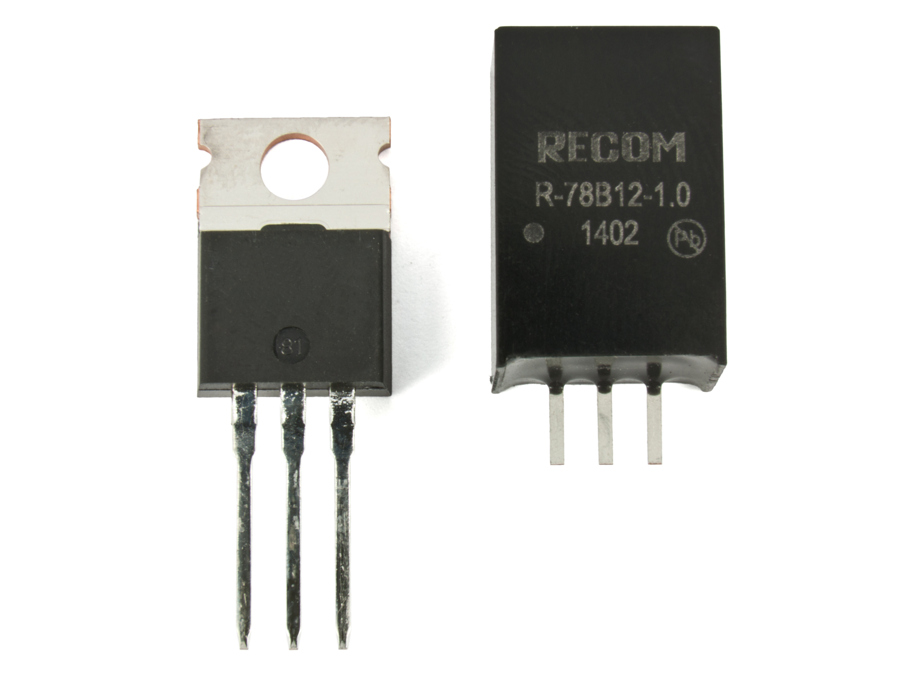 Switch regulator 12V 1A 78xx compatible @ electrokit