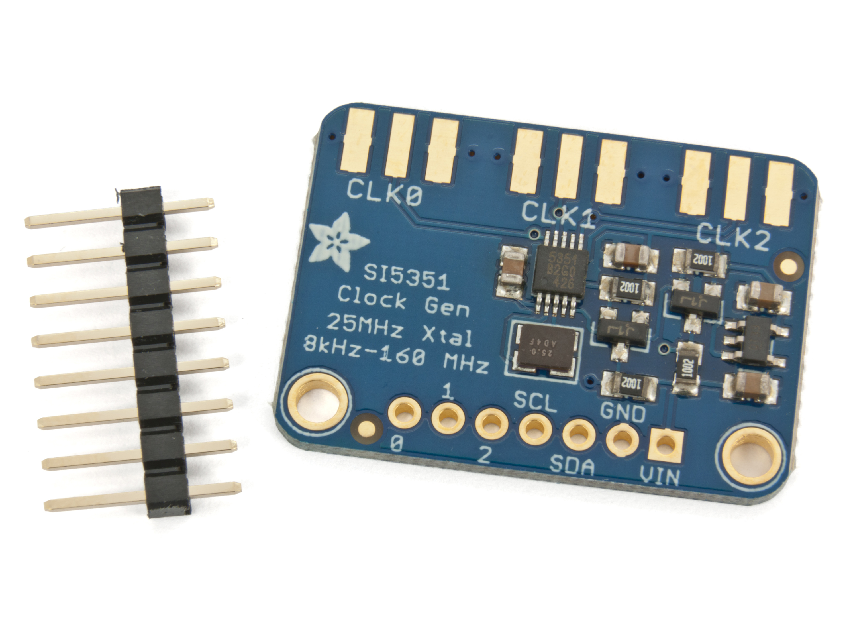 Clock Generator 8kHz to 160MHz Si5351A @ electrokit