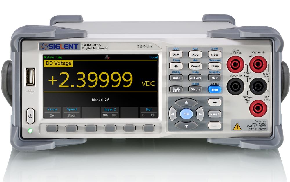 Bänkmultimeter 5½ siffra Siglent SDM3055 @ electrokit