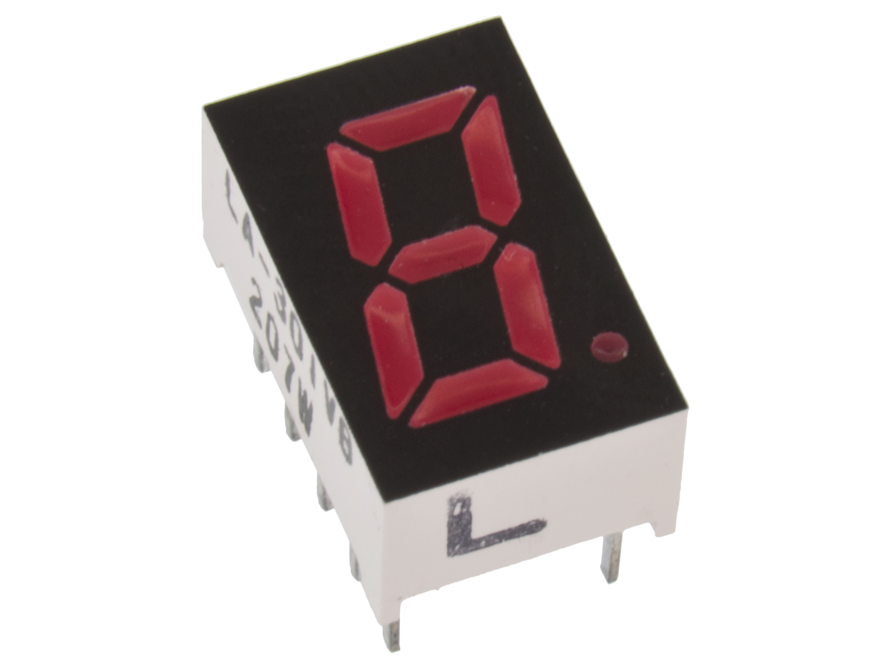 LED display 7-segment 8mm CA red @ electrokit