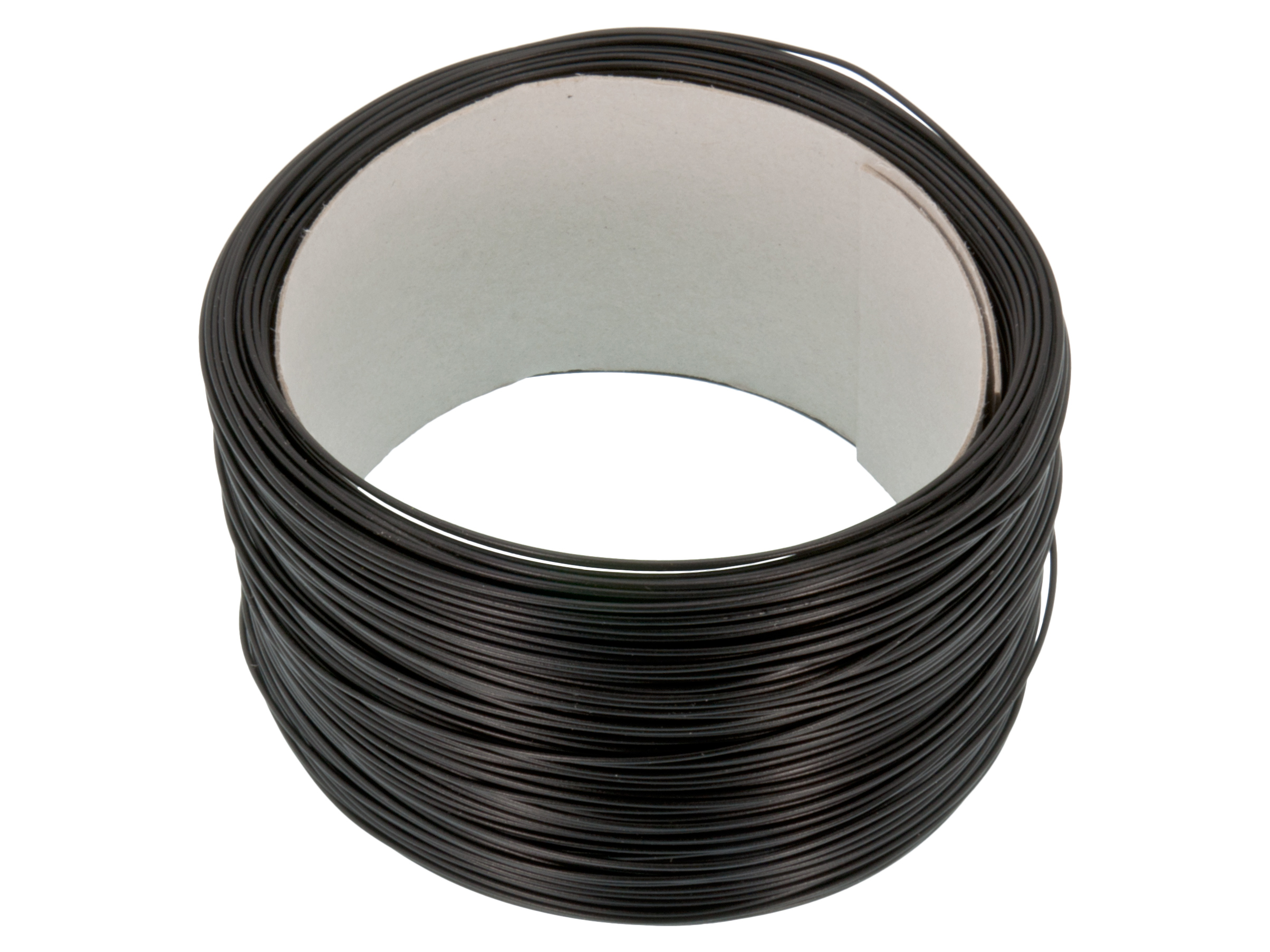 Hook-up wire AWG24 solid core - black /m @ electrokit