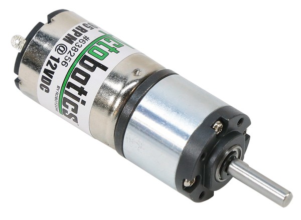 DC motor with gearbox 370:1 3-12V 32rpm @ electrokit