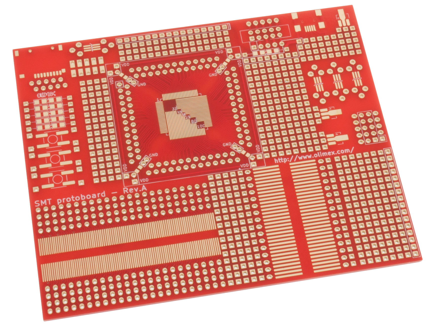 Experimentkort SMD 125x102mm