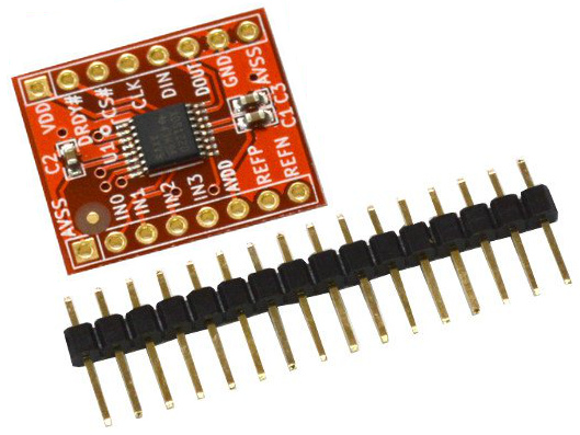 AD-converter 4-ch 24-bit - ADS1220 @ electrokit