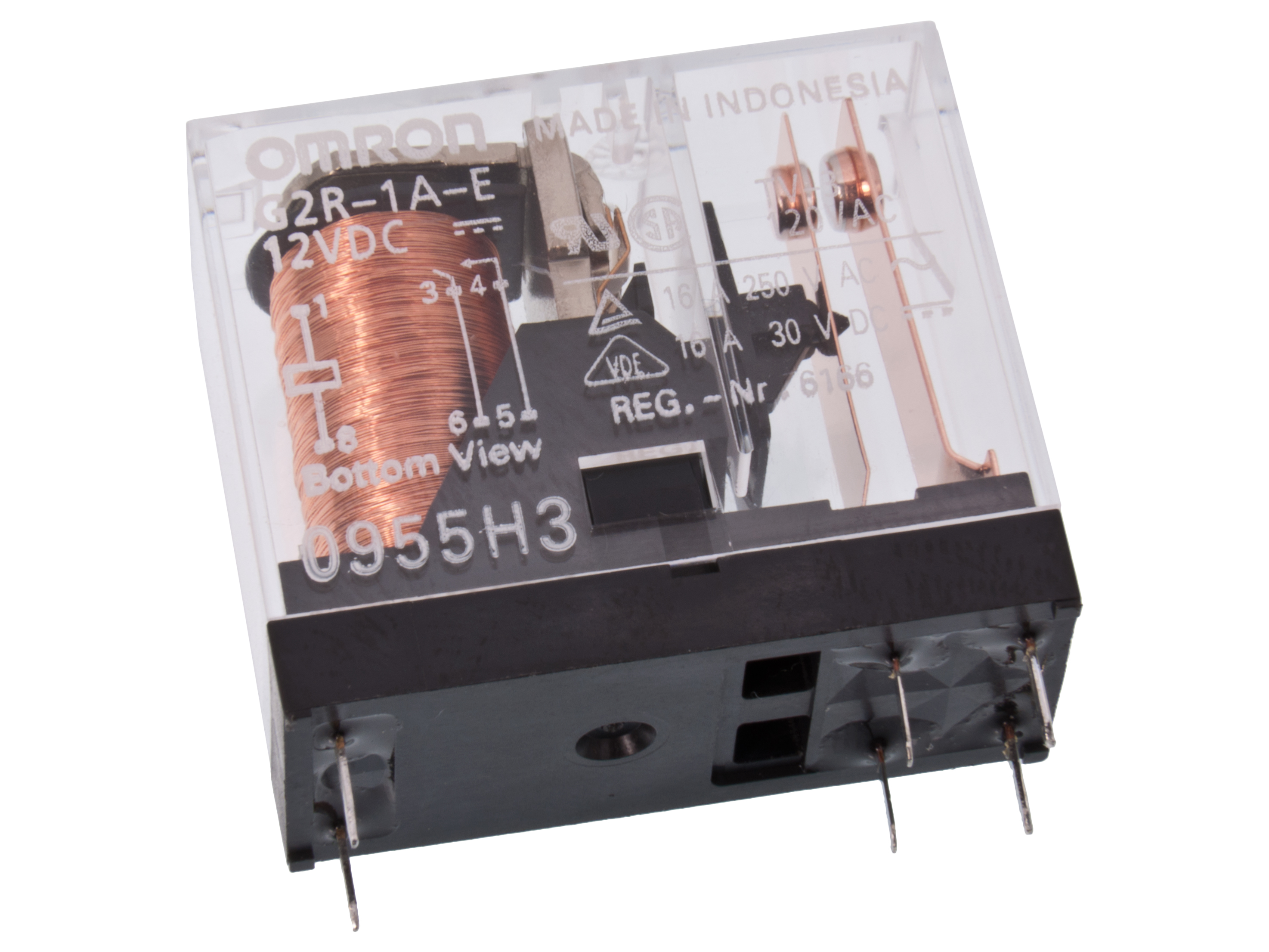 Relay G2R1AE12DC 1-p closing 12V @ electrokit