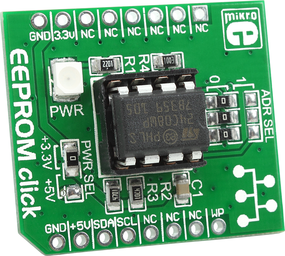 Buy EEPROM Click at the right price electrokit