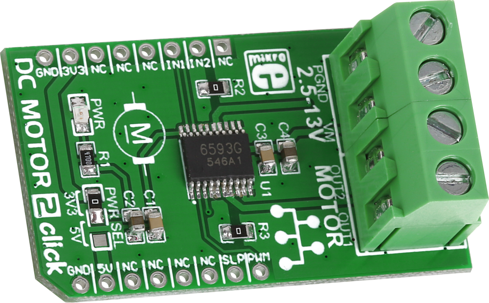 Köp DC Motor 2 Click till rätt pris electrokit
