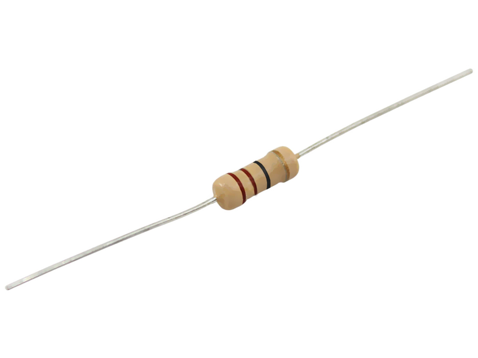 Resistor carbon film 2W 22ohm @ electrokit