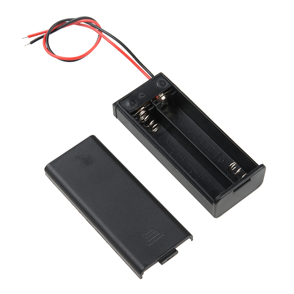 Batterihållare 2xAAA med strömbrytare @ electrokit