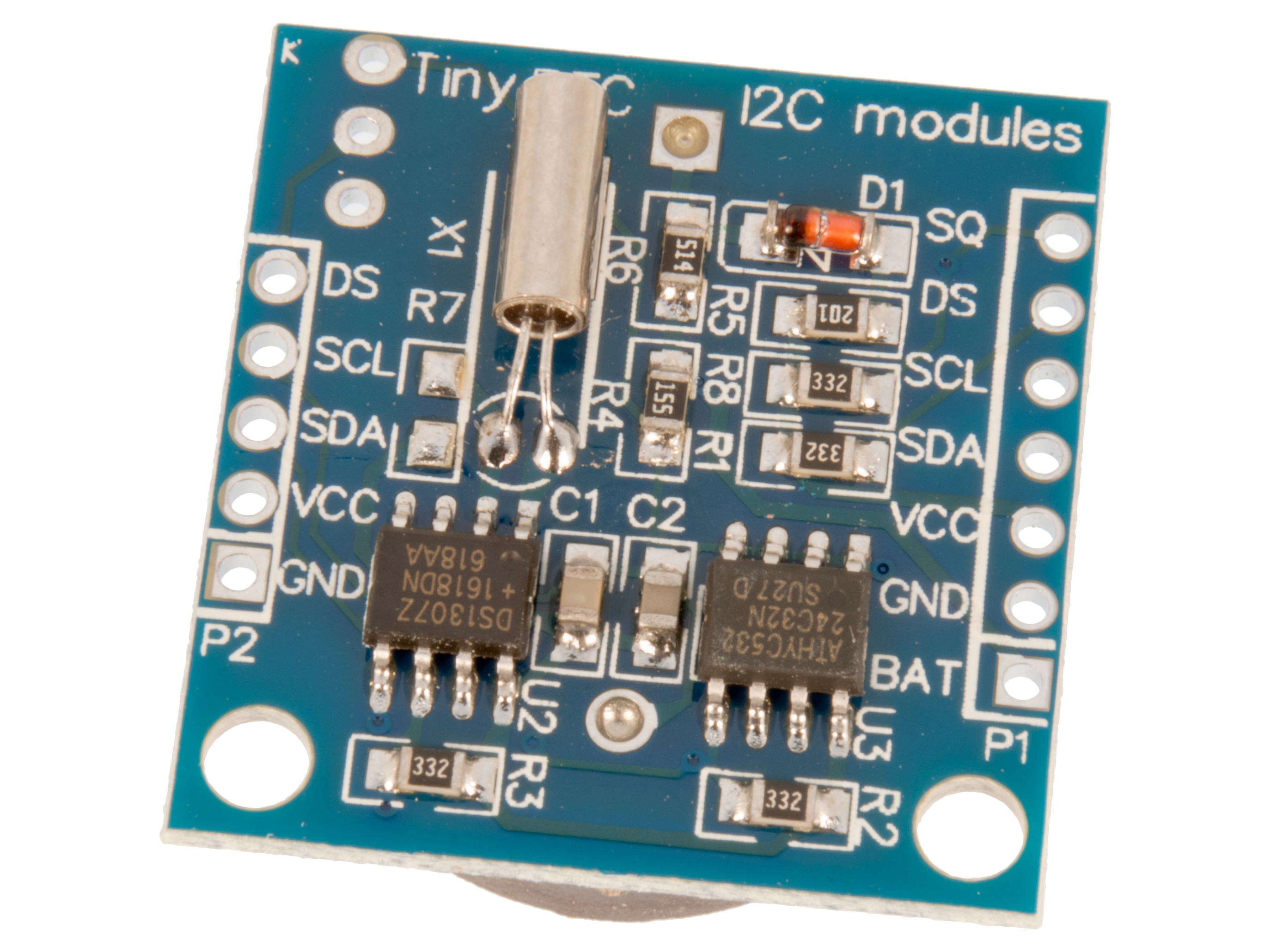 RTC module I2C mini DS1307 @ electrokit