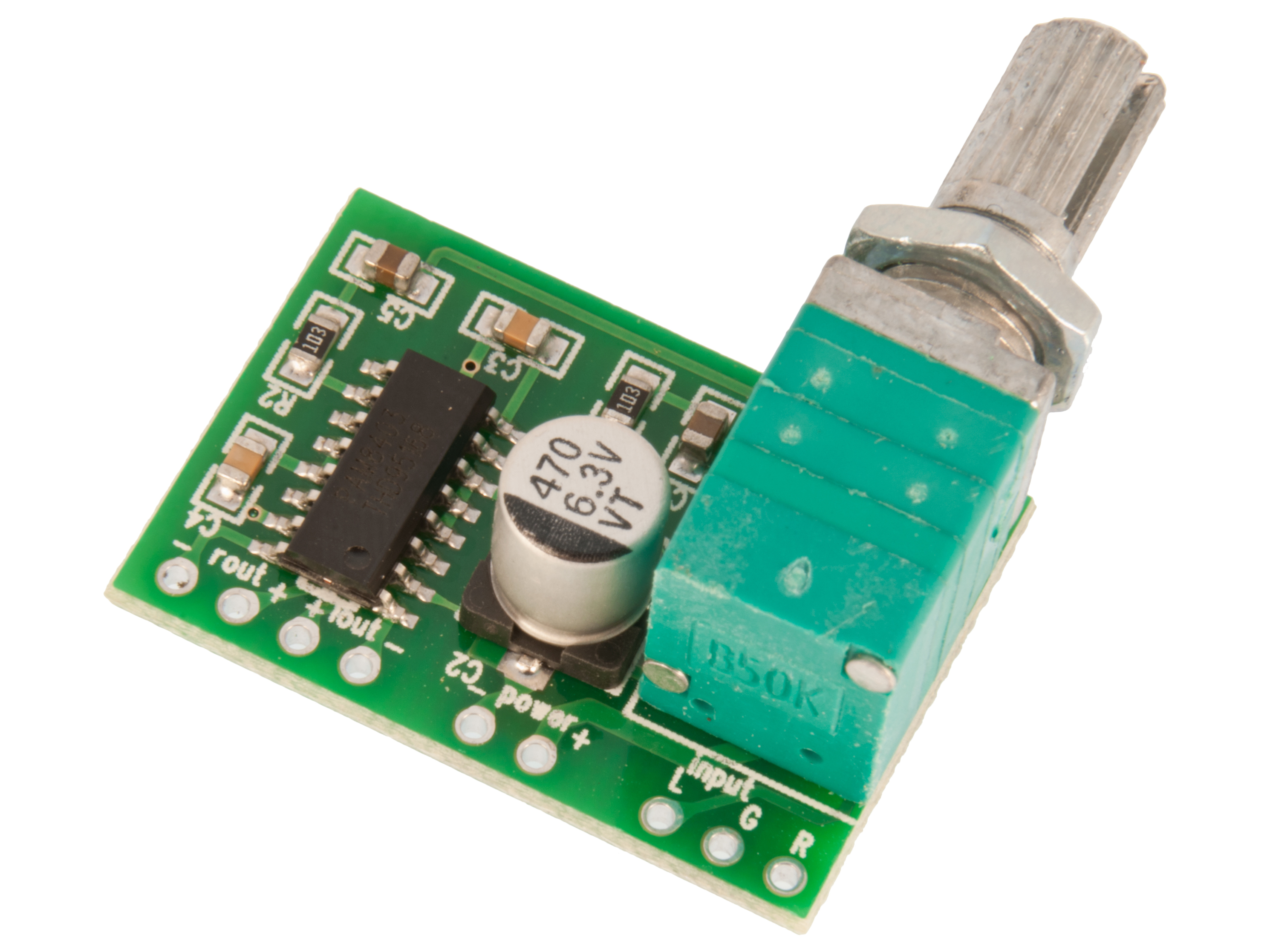 Audio amplifier module digital 3W 5V @ electrokit