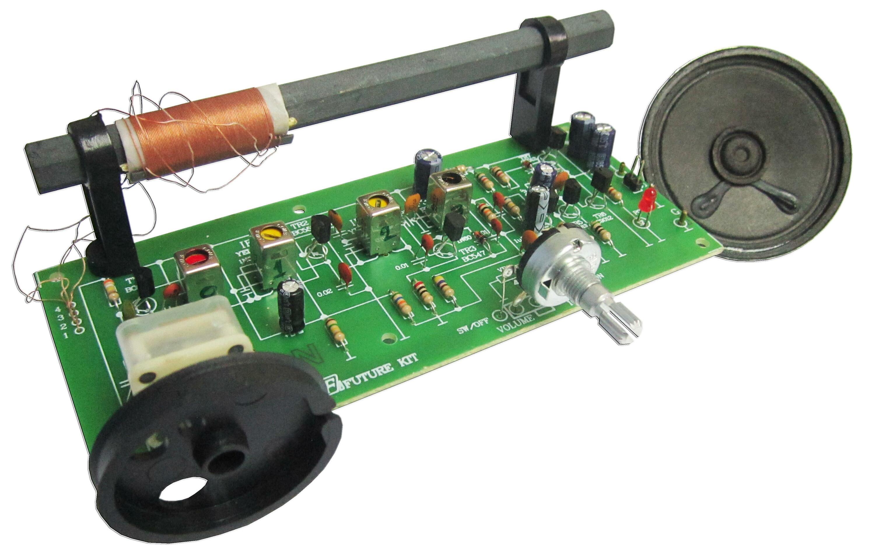 AM receiver discrete experiment board @ electrokit