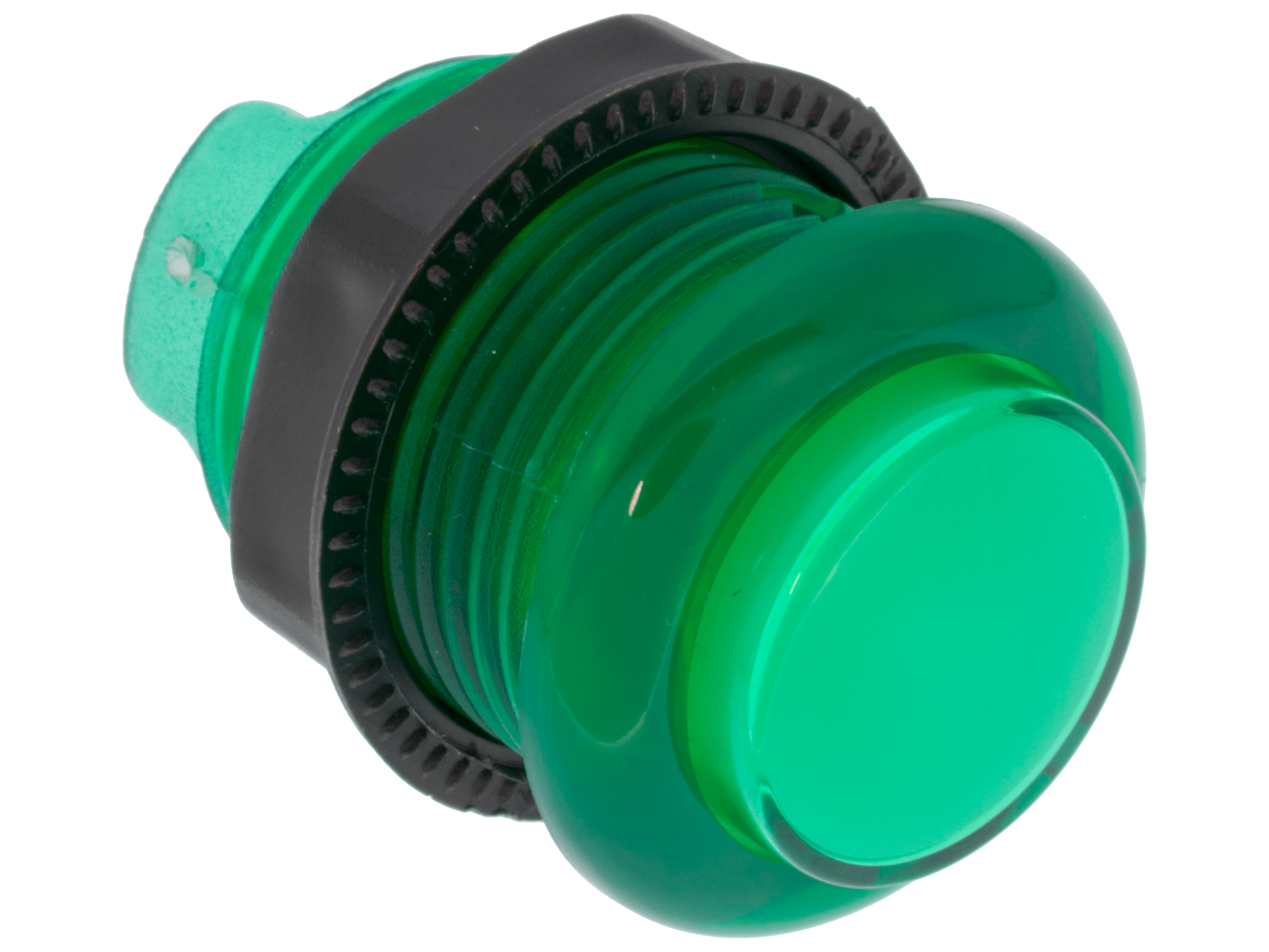 Push button arcade ø30mm LED green @ electrokit