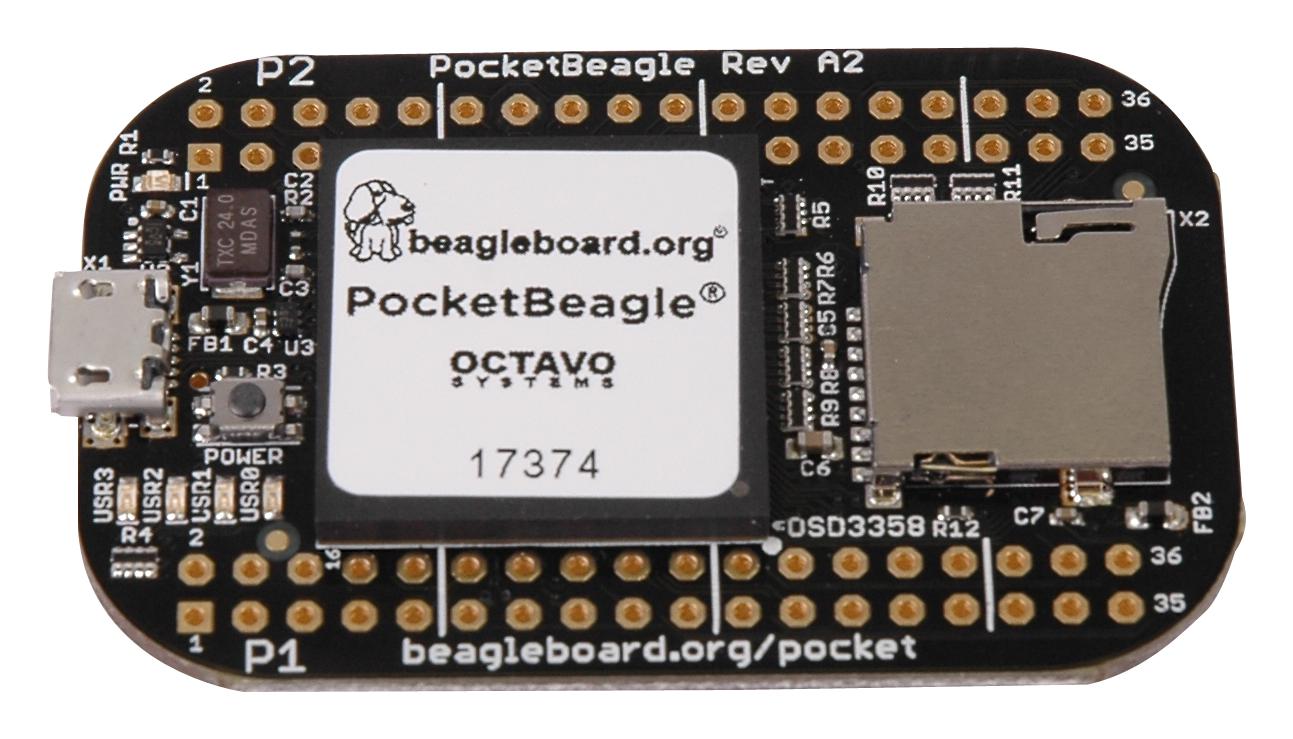 PocketBeagle utvecklingskort OSD3358 SoC @ electrokit