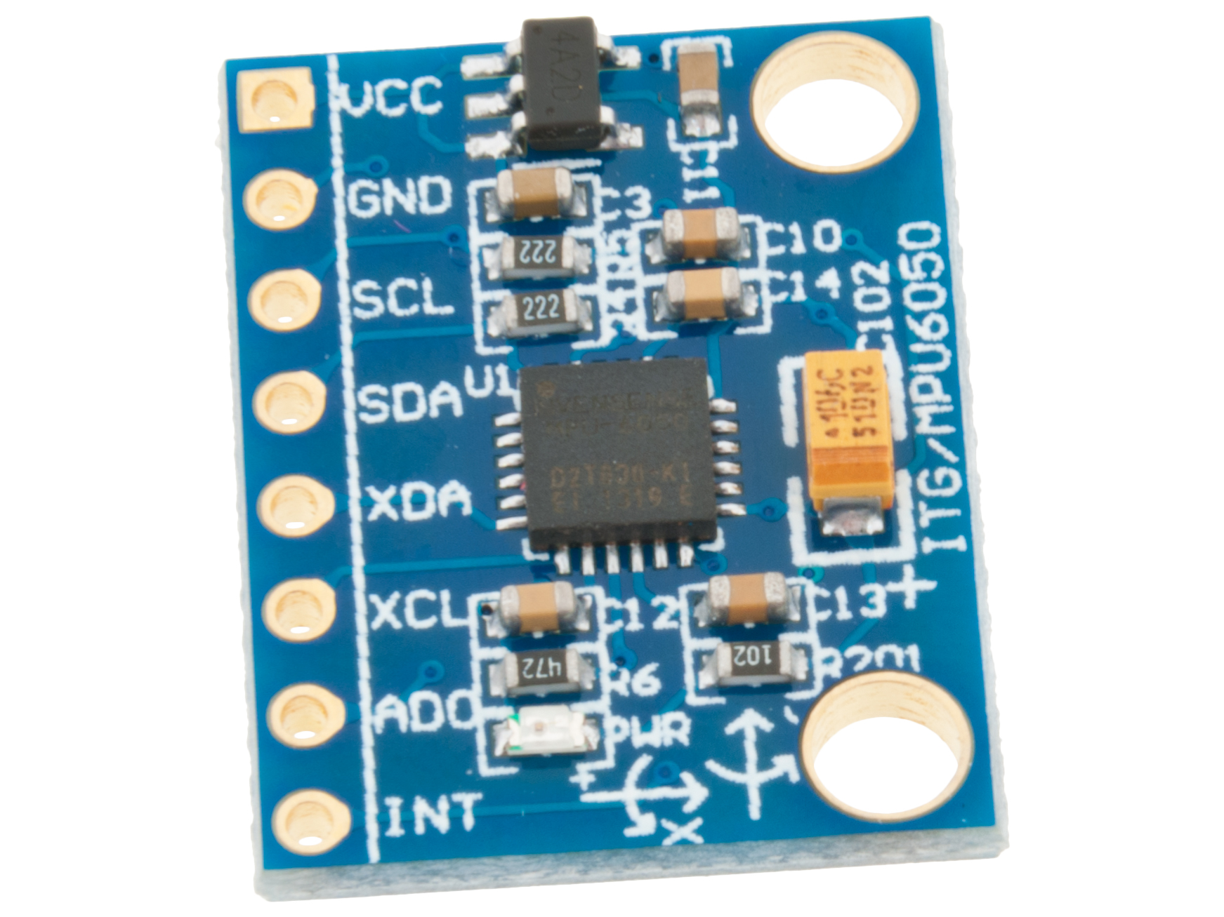 6-axlig IMU accelerometer och gyro MPU6050 - I2C