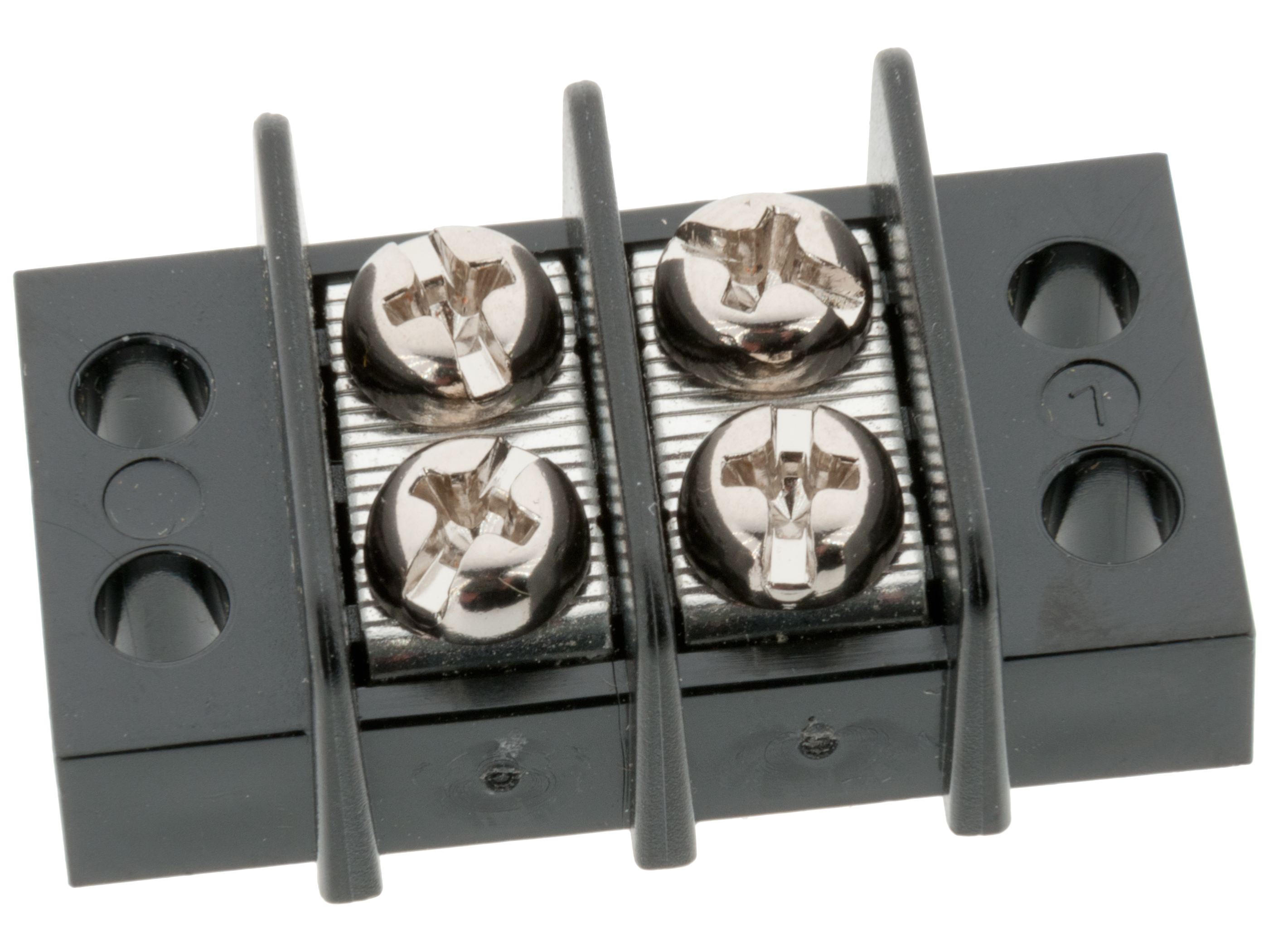 Terminal block 0.3-3.3mm² 2-p chassis @ electrokit