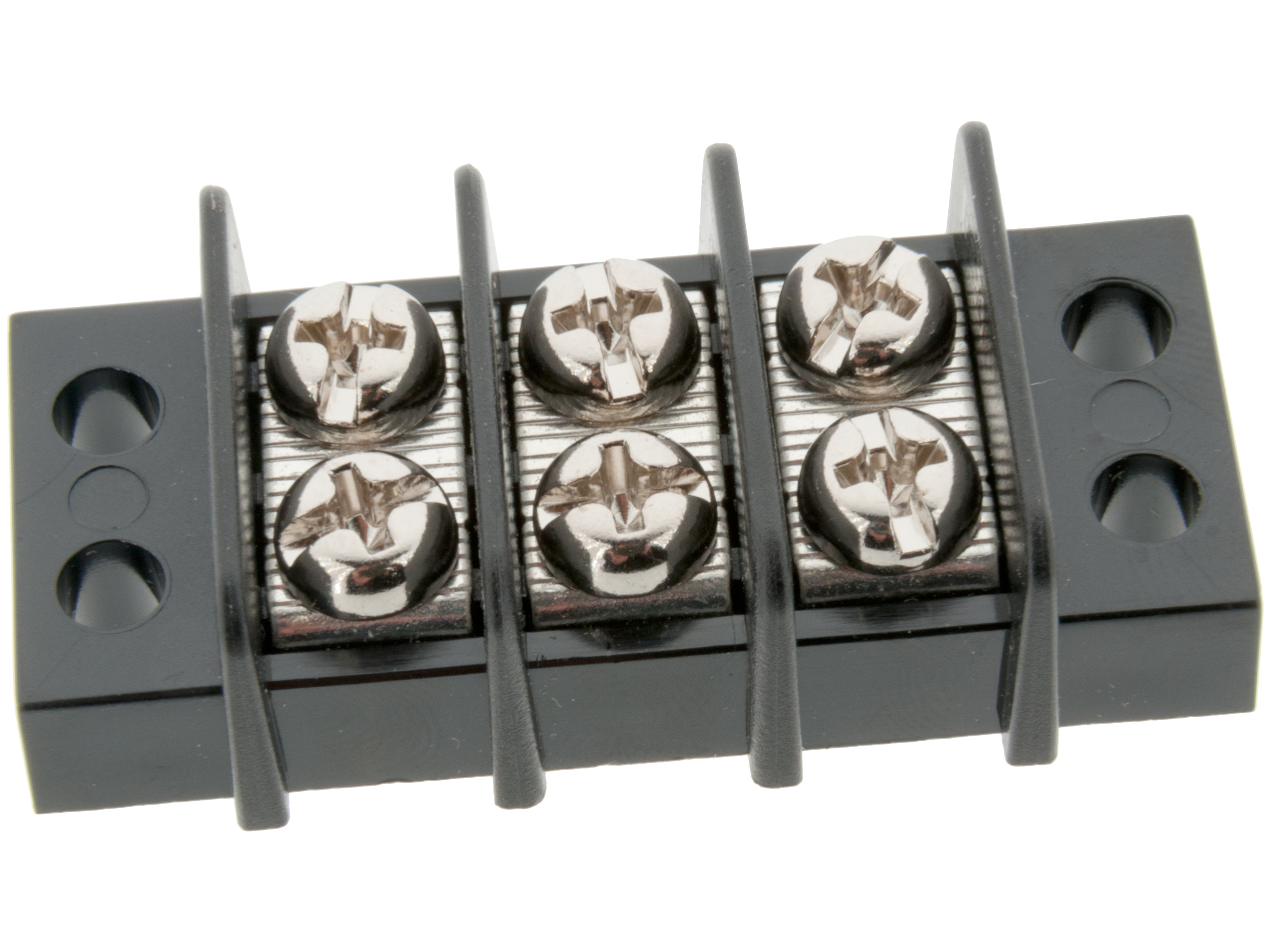 Terminal block 0.3-3.3mm² 3-p chassis @ electrokit