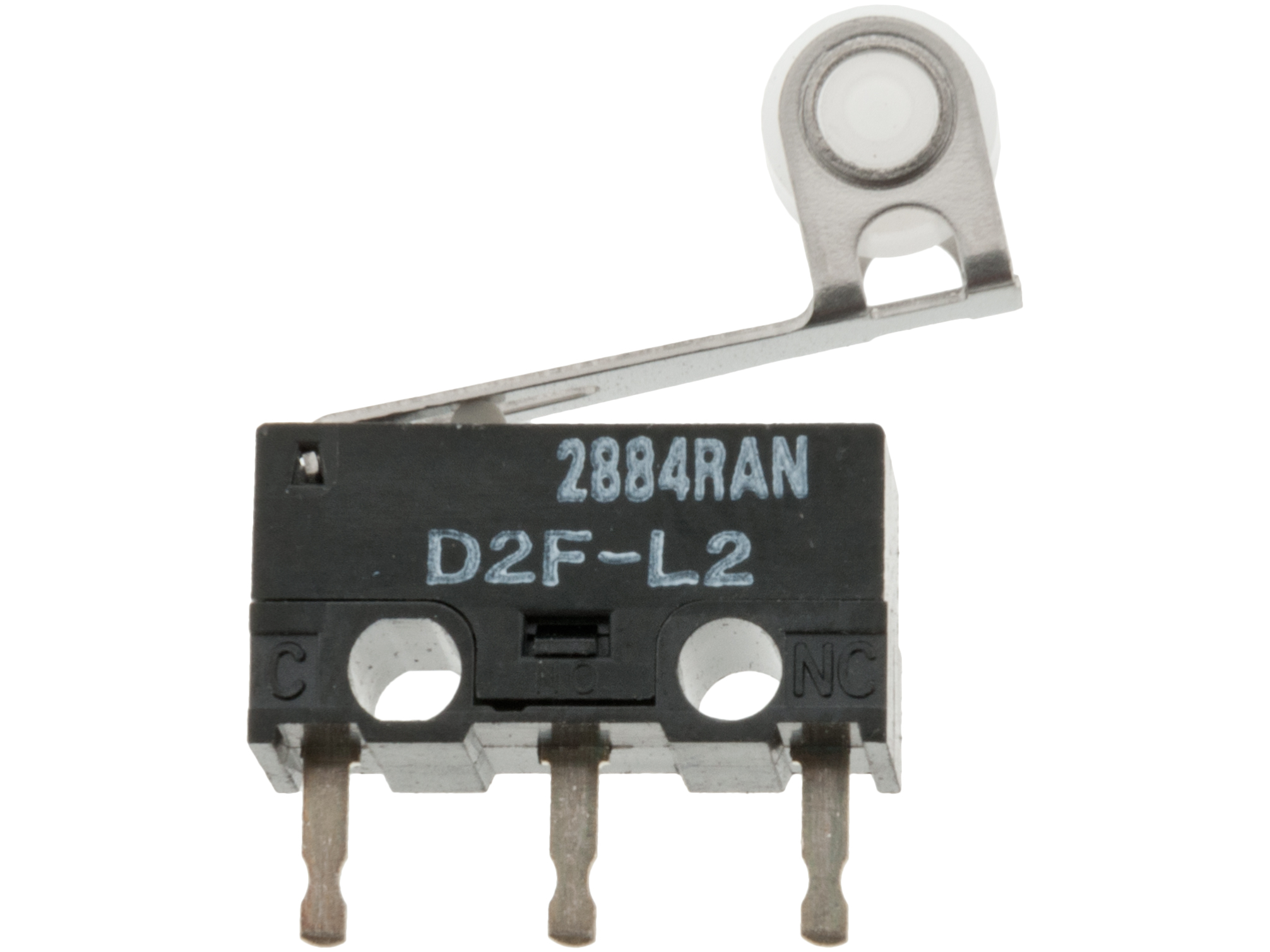 Micro switch D2F on-(on) with roller lever @ electrokit