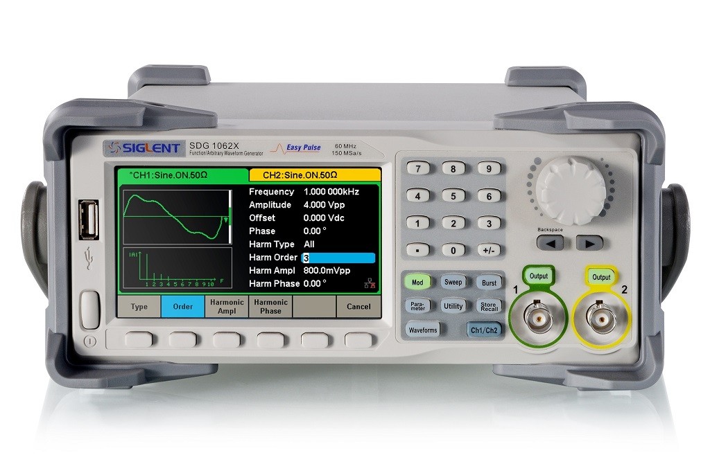 Function generator 60MHz Siglent SDG1062X @ electrokit