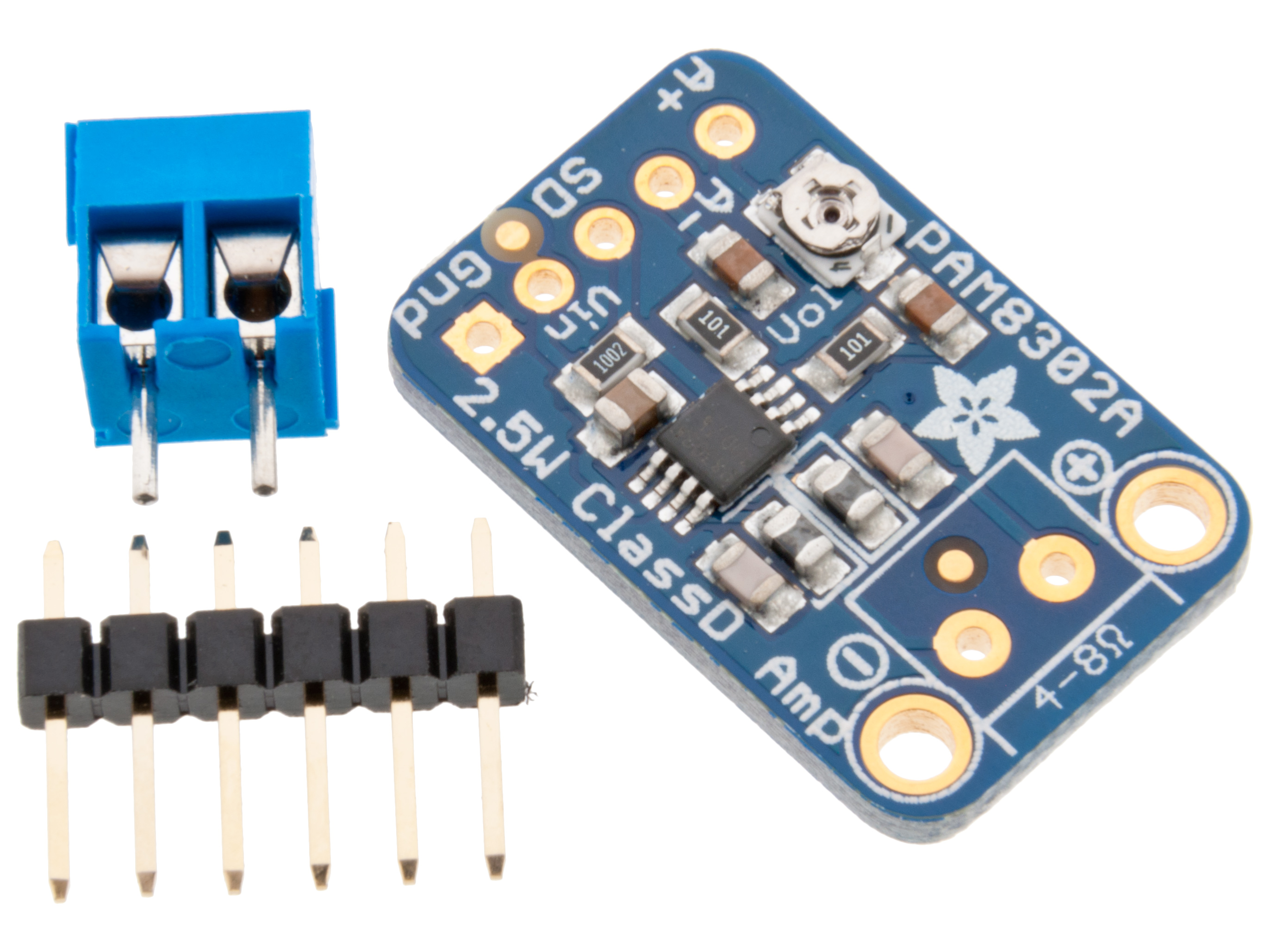 Amplifier class-D 2.5W mono @ electrokit