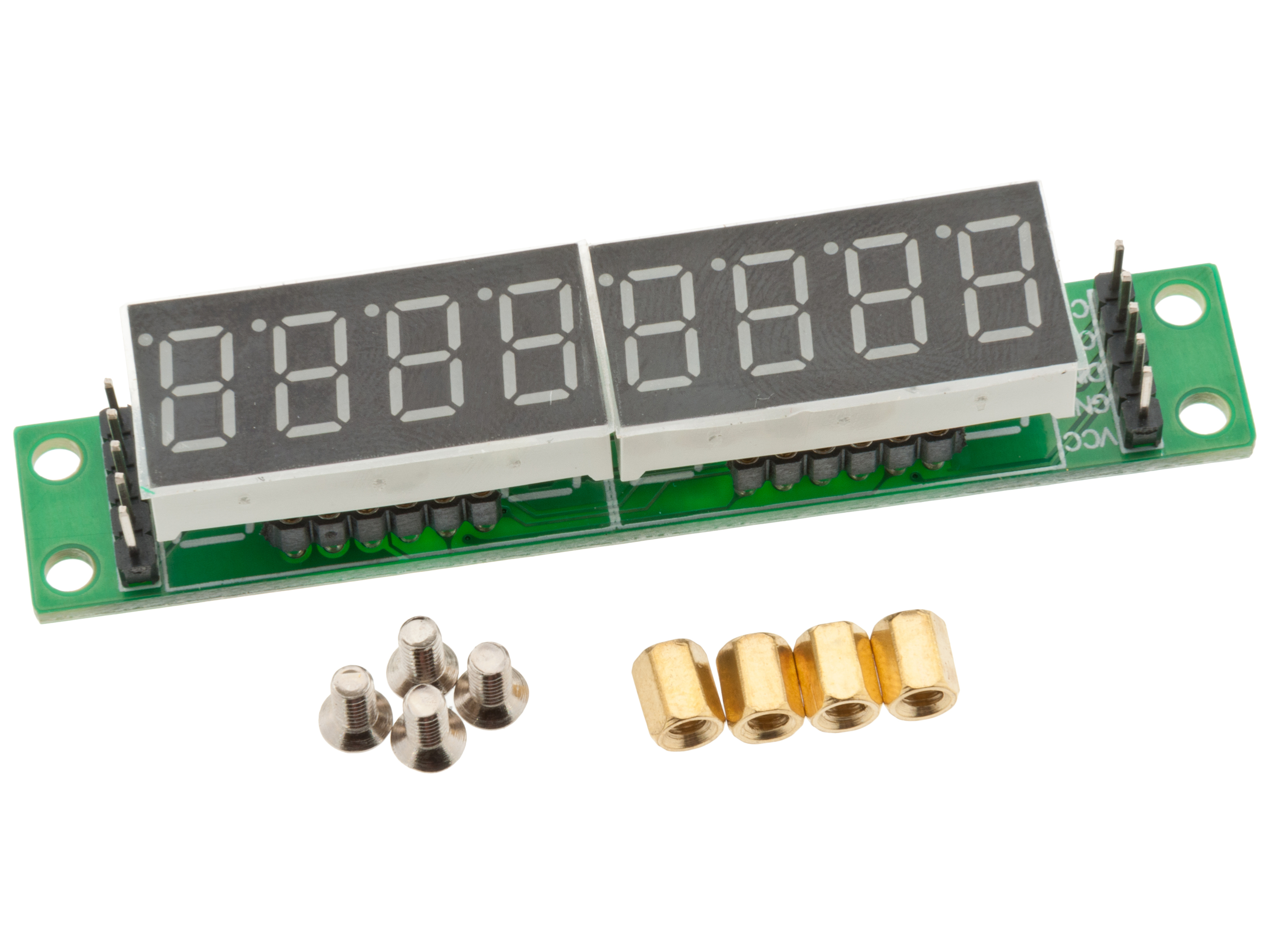 Seriell LED-modul 7-segment 8 siffror seriell