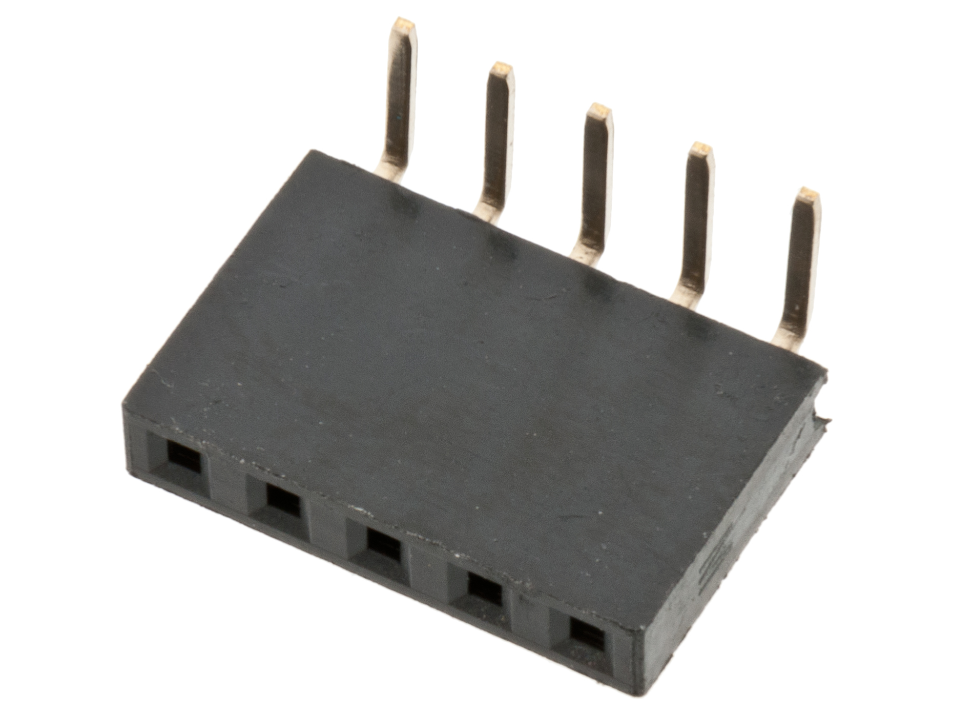 Hylslist 2.54mm 1x5p vinklad