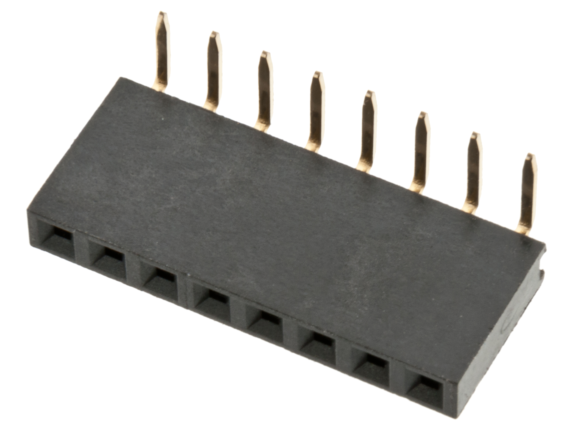 Hylslist 2.54mm 1x8p vinklad