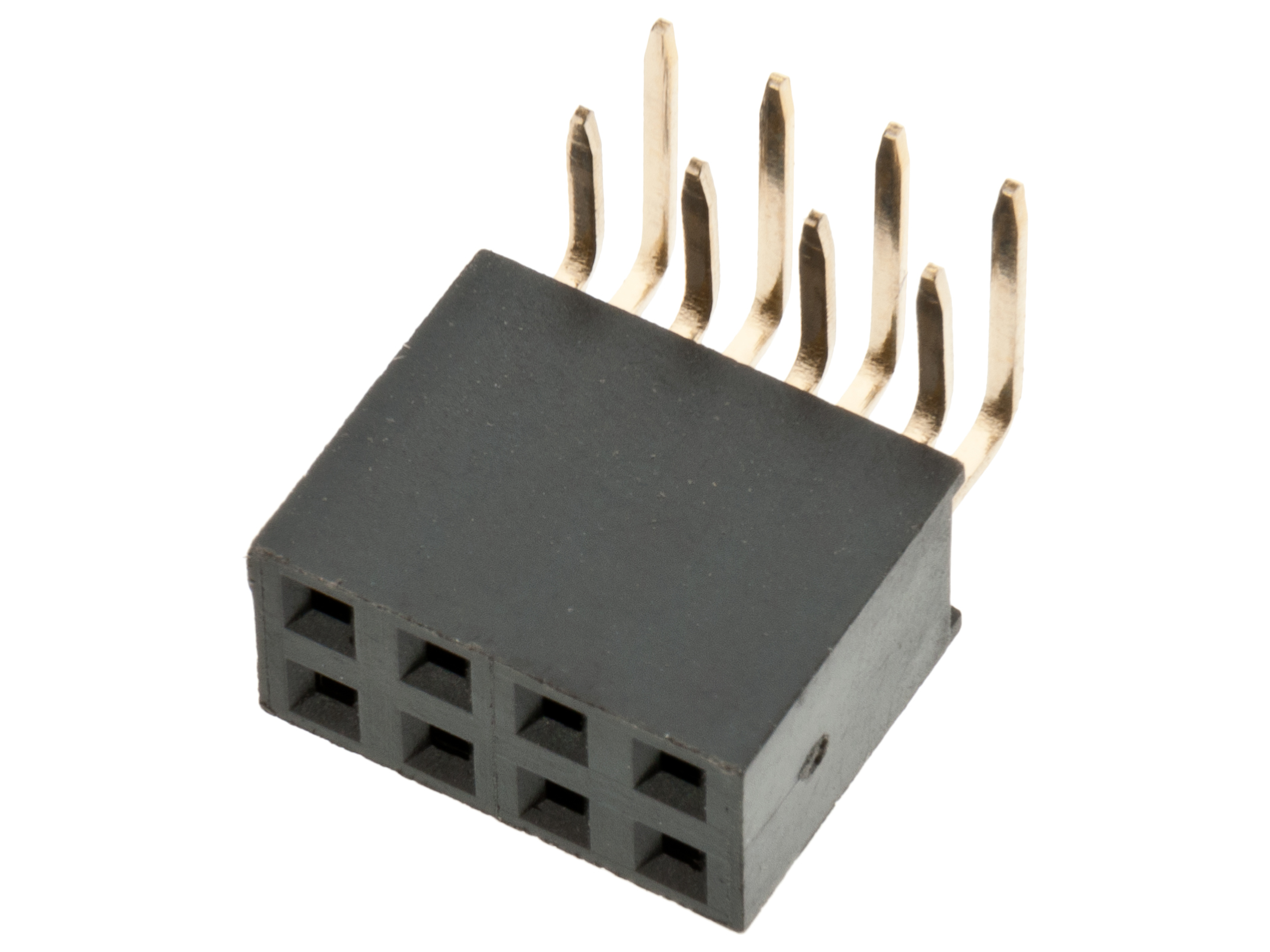 Hylslist 2.54mm 2x4p vinklad