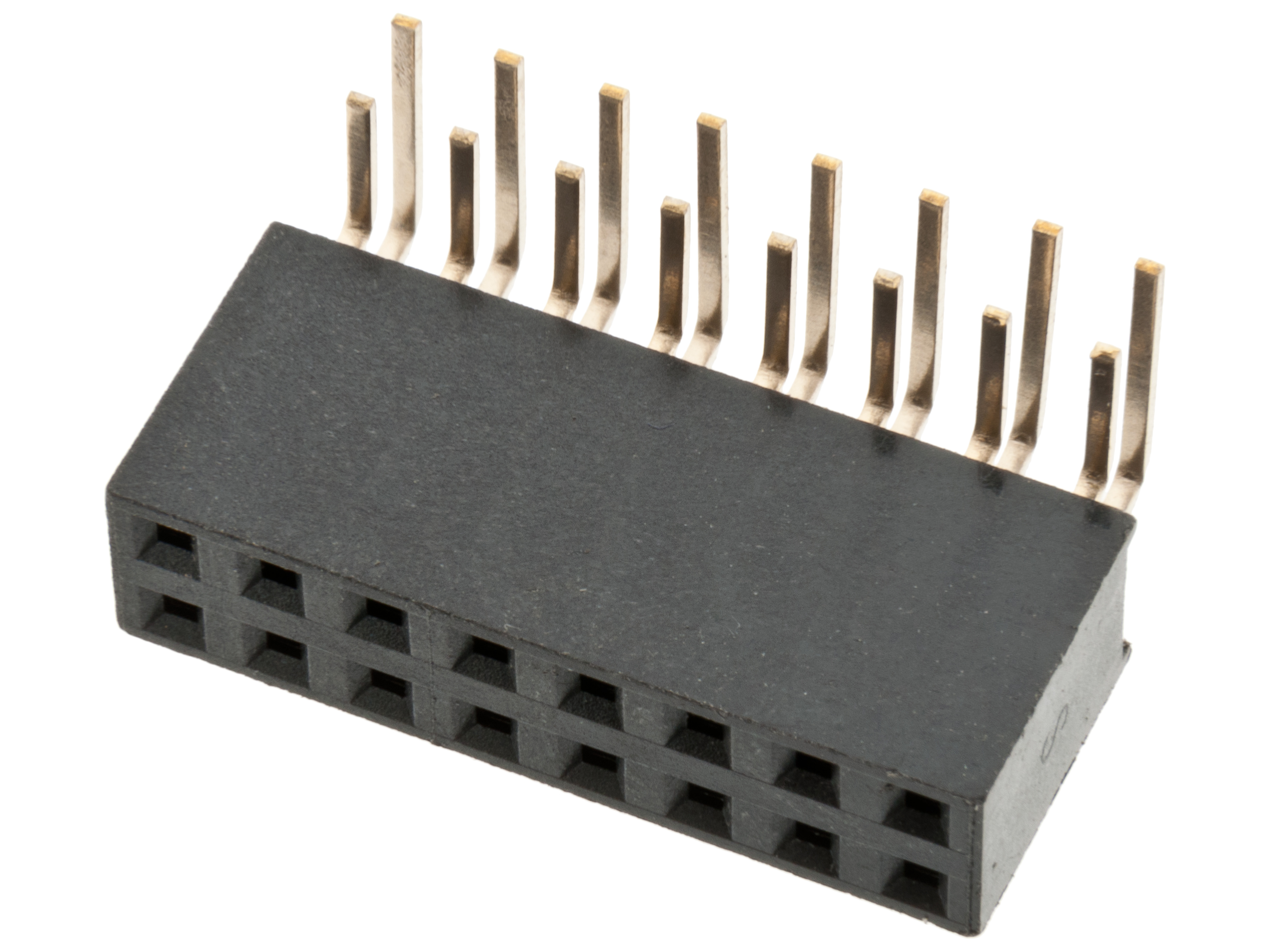 Hylslist 2.54mm 2x8p vinklad