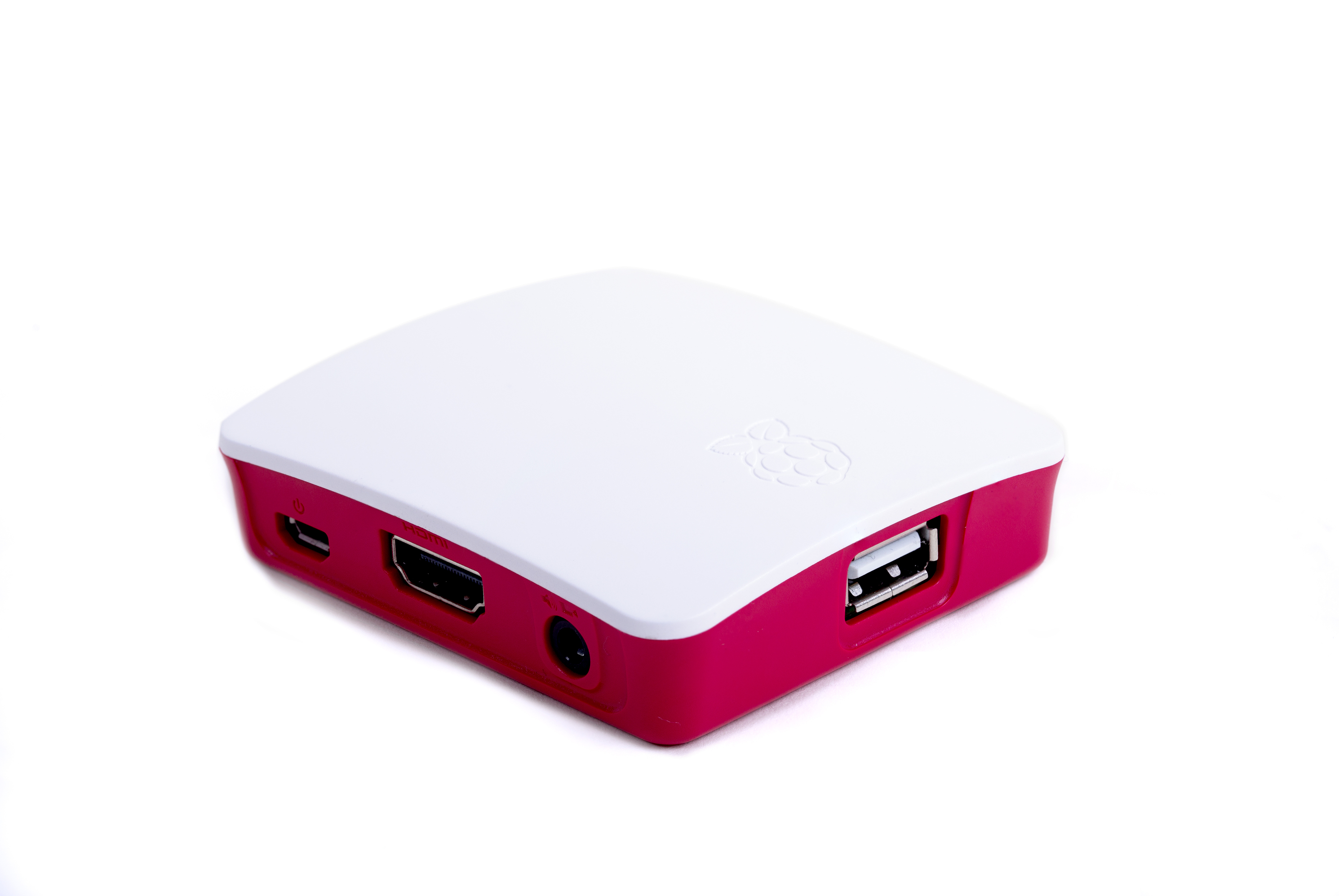 Inbyggnadslåda Raspberry Pi 3A+ röd/vit
