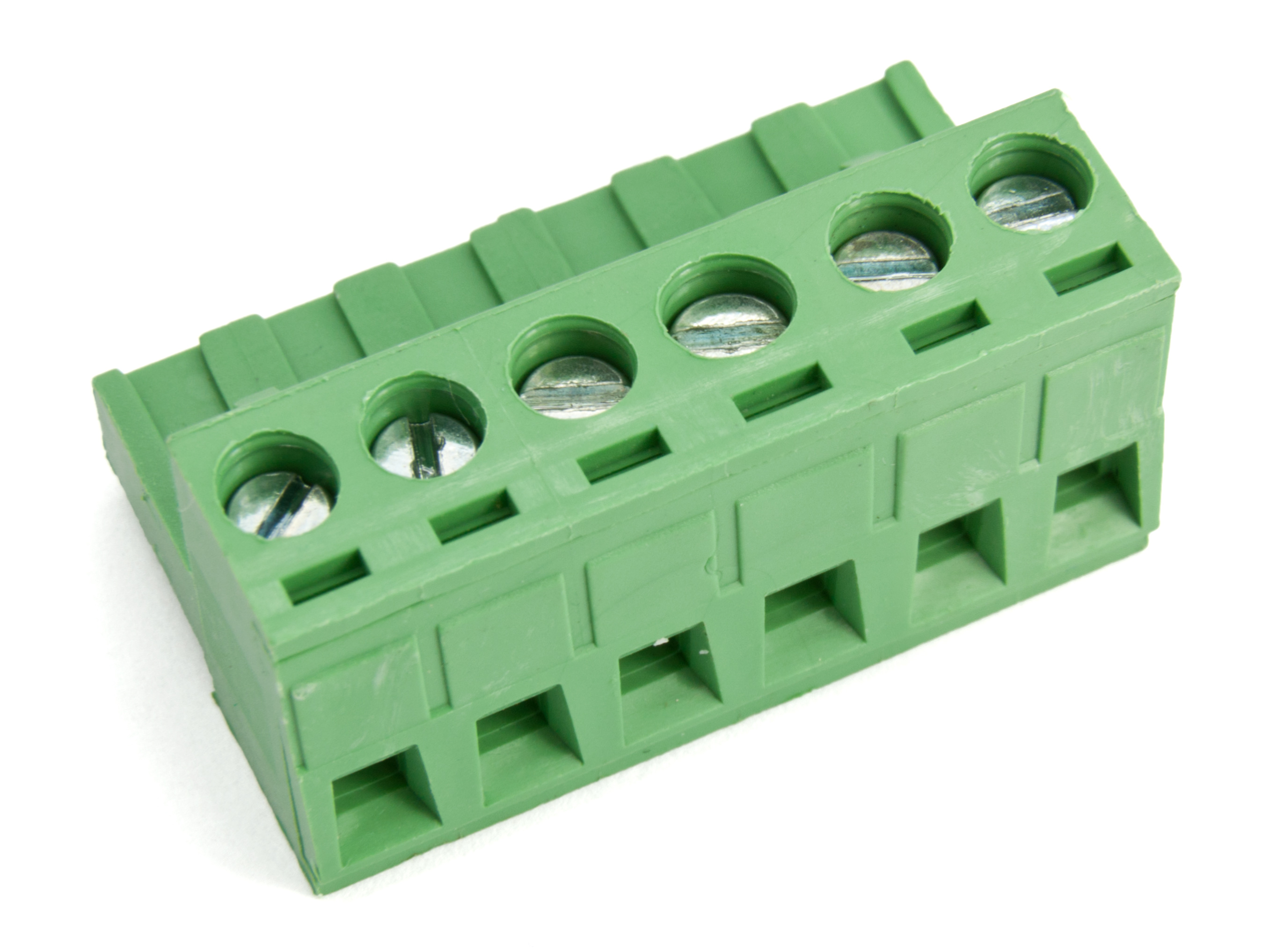 Jackbar skruvplint hona 5.08mm 6-pol 300V 10A
