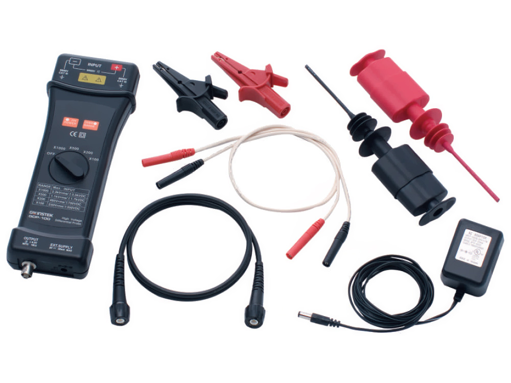 Differentiell prob 100:1 - 1000:1 50MHz @ electrokit