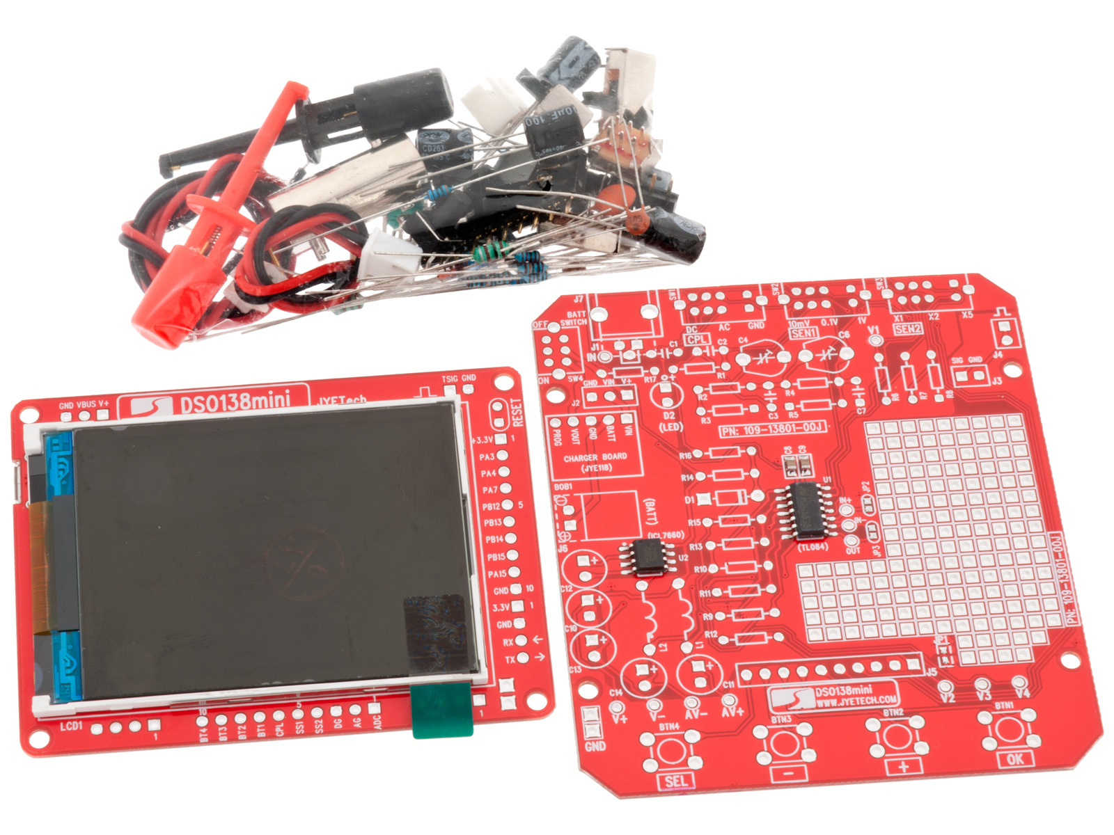 DSO138mini Oscilloscope 1-ch 200kHz (kit) @ electrokit