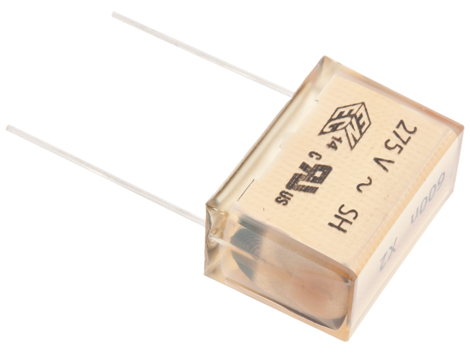 X2 capacitor 600nF 275VAC 25.4mm @ electrokit