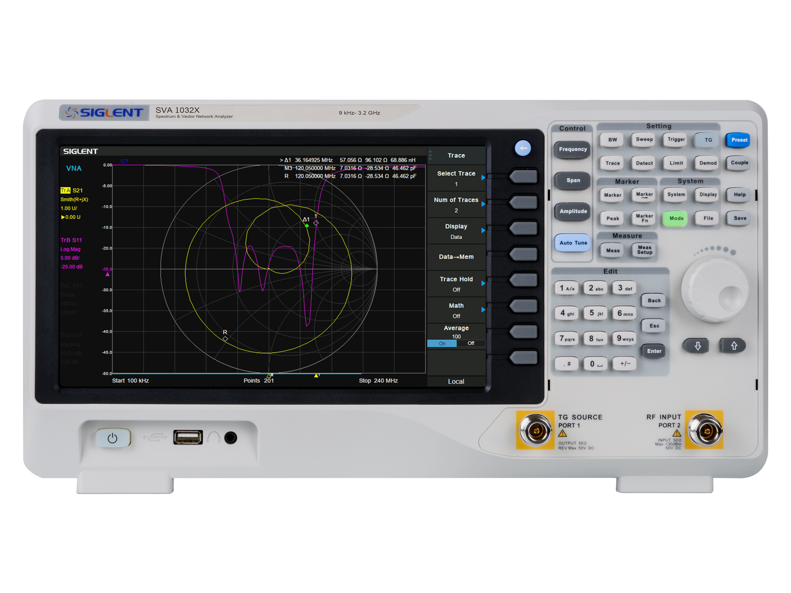 Spektrum- och nätverksanalysator 3.2GHz SVA1032X (inkl VNA) @ electrokit