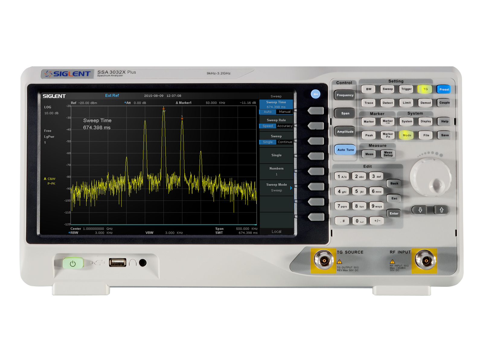 Spektrumanalysator 3.2GHz SSA3032X Plus (inkl TG) @ electrokit (4 av 6)