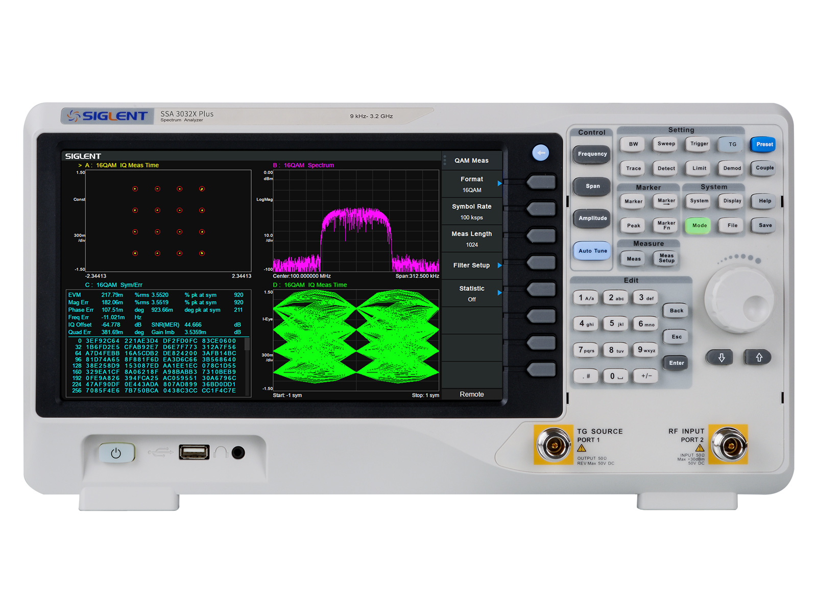 Spectrum analyzer 3.2GHz SSA3032X Plus (incl.TG) @ electrokit