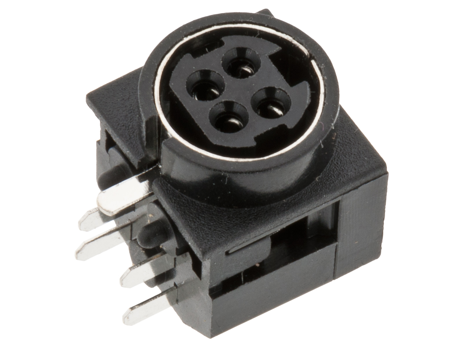 Power DIN 4-pol jack PCB @ electrokit