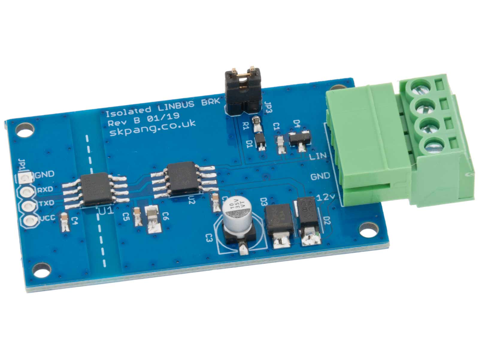 Isolated LIN-Bus Breakout Board @ electrokit