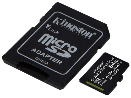 Minneskort microSDXC 64GB @ electrokit