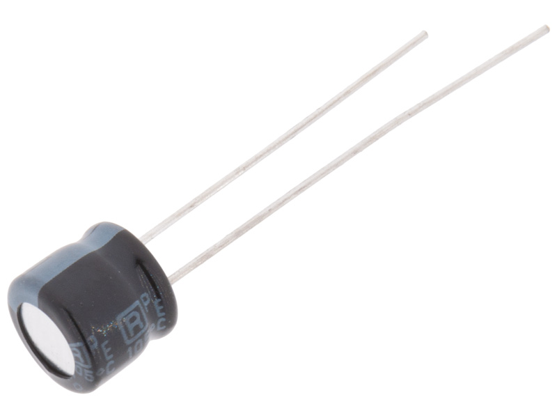 El.lyt 22uF 35V 105C ø6.3x5mm @ electrokit