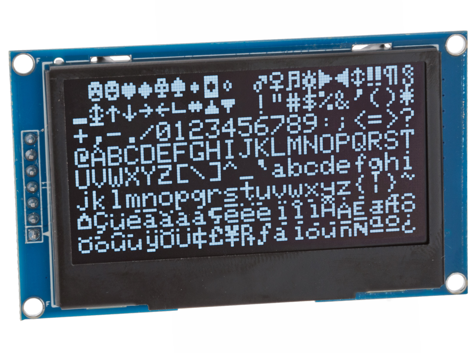 2.42" OLED 128x64px SPI/I2C vit