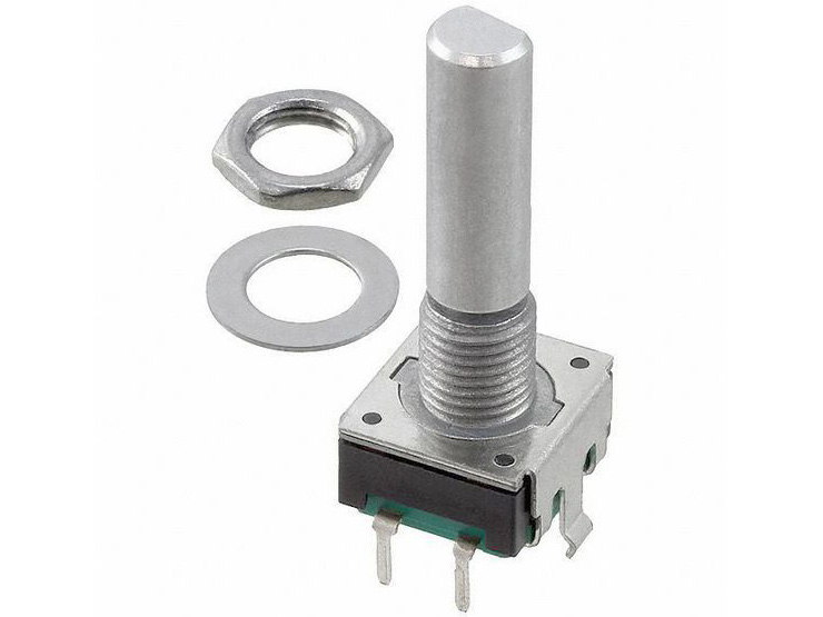 Rotary encoder 24ppr with push button (indented) @ electrokit