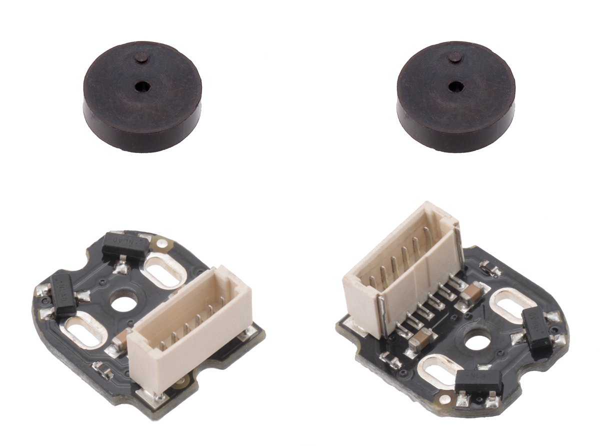 Magnetic encoder for DC-motor with gearbox 2-pack @ electrokit