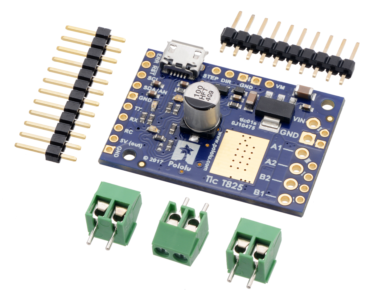 Stegmotorstyrning Tic T825 @ electrokit