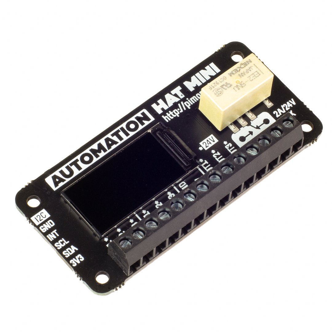 Automation HAT mini med LCD för Raspberry Pi