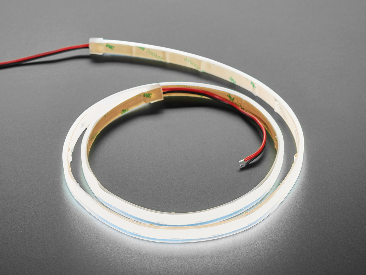 LED strip 1m diffus - kallvit 6000K @ electrokit (3 av 3)