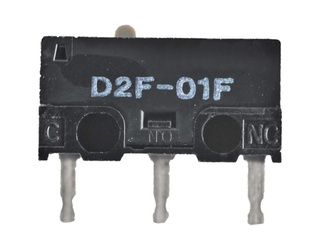 Micro switch D2F-01F on-(on) no lever @ electrokit