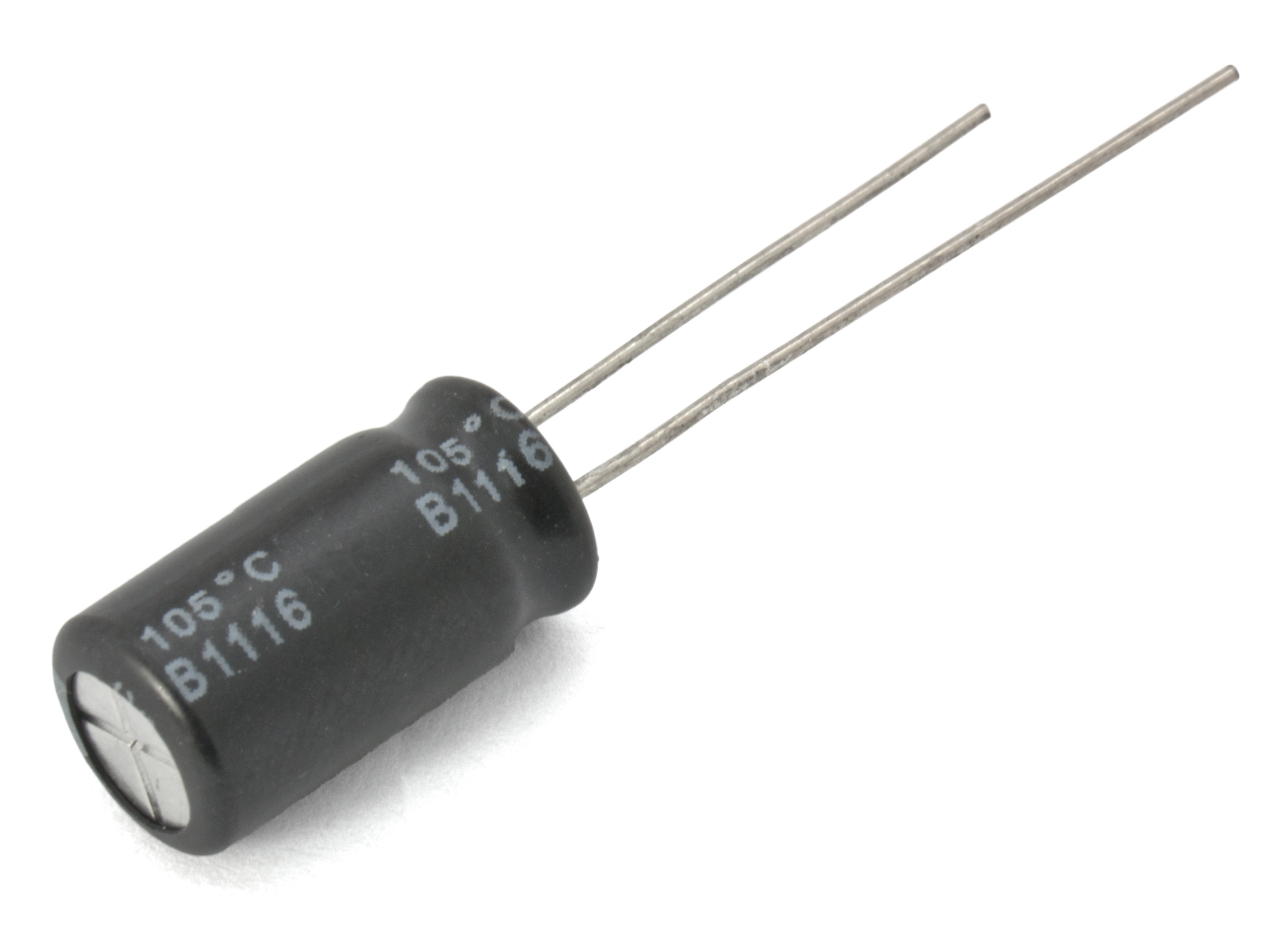 El.lyt 470uF 25V 105C ø10x12.5mm @ electrokit